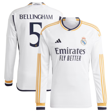 Real Madrid Bellingham 23/24 Long Sleeve Kit